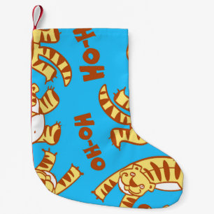 Calcetín Navideño Pequeño Personalizado De Los Cubos De Tigre: Divertido Sin