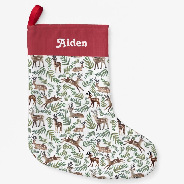 Calcetín Navideño Pequeño Personalizado | Querido Dearly (Anverso)