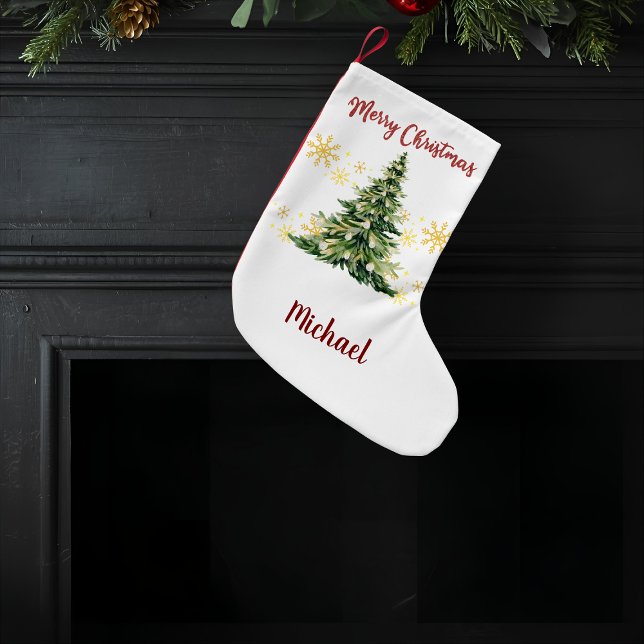 Calcetín Navideño Pequeño Personalized Christmas Stocking (Subido por el creador)