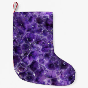 Calcetín Navideño Pequeño Picos de Amethyst en Caída