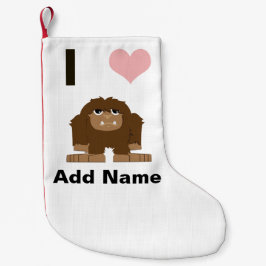 Calcetín Navideño Pequeño Pie grande del corazón