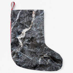 Calcetín Navideño Pequeño Piedra de mármol gris