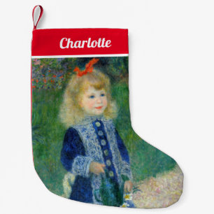 Calcetín Navideño Pequeño Pierre-Auguste Renoir - Un Chica con capacidad par