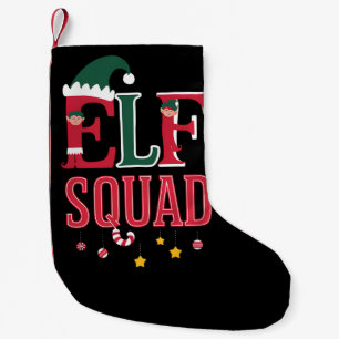 Calcetín Navideño Pequeño Pijamas Navideñas Emparentadas con elfos Equipo de