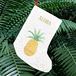 Calcetín Navideño Pequeño Pineapple Aloha