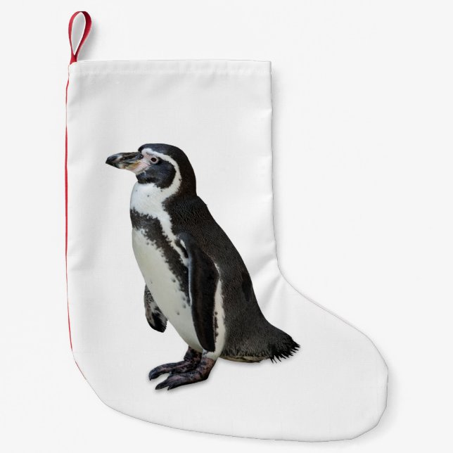 Calcetín Navideño Pequeño Pingüino (Anverso)