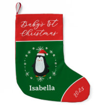 Pinguino de la primera Navidad del bebé