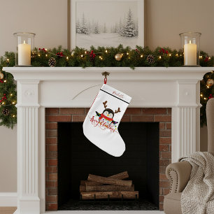 Calcetín Navideño Pequeño pingüino de Navidad