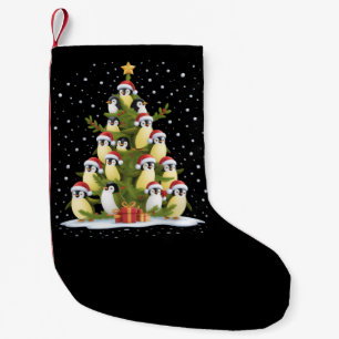 Calcetín Navideño Pequeño Pinguino Lindo Árbol de Navidad Divertido Día Fest