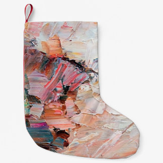 Calcetín Navideño Pequeño Pintas y relieves de aceite de pata grabado en rel