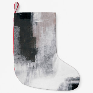 Calcetín Navideño Pequeño Pintura abstracta. Obra de arte de moda pintada a