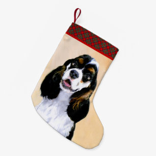 Calcetín Navideño Pequeño Pintura de Cocker Spaniel (Parti) - Original Perro