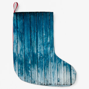 Calcetín Navideño Pequeño Pintura gris de madera gris de la vieja meteorolog