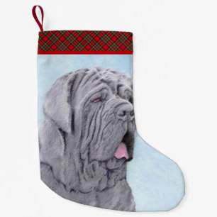 Calcetín Navideño Pequeño Pintura Neopolitana de Mastiff - Arte Perro Origin
