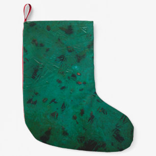 Calcetín Navideño Pequeño Pintura verde y negra
