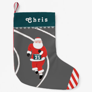 Calcetín Navideño Pequeño Pista de atletismo y campo
