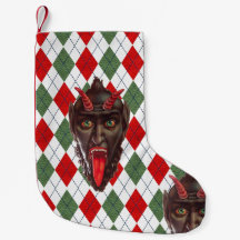 plaid navidades krampus xmas stock
