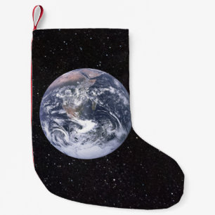 Calcetín Navideño Pequeño Planet Earth Starry Sky
