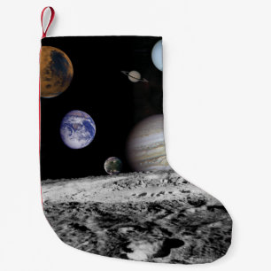Calcetín Navideño Pequeño Planetas del sistema solar