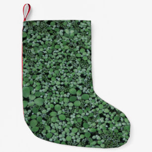 Calcetín Navideño Pequeño Planta verde arbolada