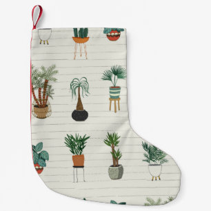Calcetín Navideño Pequeño plantas interiores sin inconvenientes