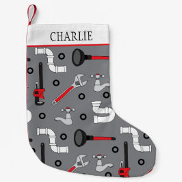 Calcetín Navideño Pequeño Plumber DIYer and Handyman