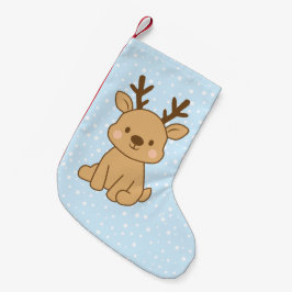 Calcetín Navideño Pequeño Poco Reno
