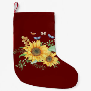 Calcetín Navideño Pequeño primavera de girasol