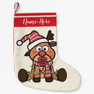 Calcetín Navideño Pequeño Primera Navidad del bebé - Bebé lindo