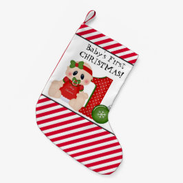 Calcetín Navideño Pequeño Primeras reservas navideñas para bebés