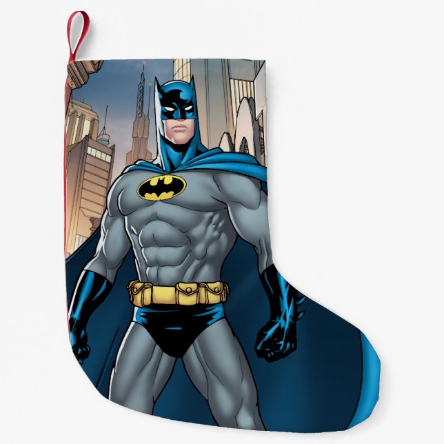 Calcetín Navideño Pequeño Protector Batman (Anverso)