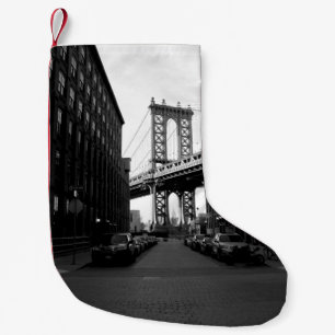 CALCETÍN NAVIDEÑO PEQUEÑO PUENTE DE MANHATTAN