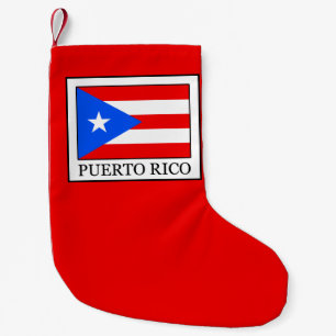 Calcetín Navideño Pequeño Puerto Rico