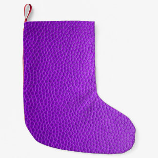 Calcetín Navideño Pequeño Púrpura piel textura de piel