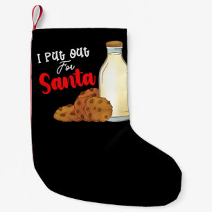 Calcetín Navideño Pequeño Puse Para Santa Vacaciones De Navidad Familia
