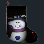 Calcetín Navideño Pequeño Que La Nieve<br><div class="desc">Que La Nieve</div>