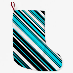 Calcetín Navideño Pequeño Rayas de agua blanco y negro lindo Funda-Mate iPho