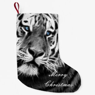 Calcetín Navideño Pequeño Rayas del tigre