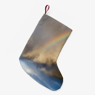 Calcetín Navideño Pequeño rebelión arco iris