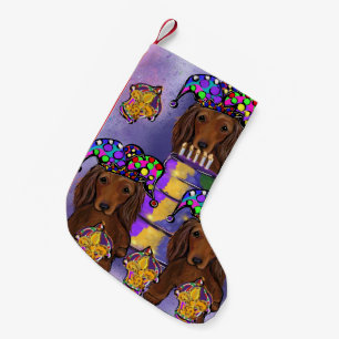 Calcetín Navideño Pequeño Red Doxies Carnaval