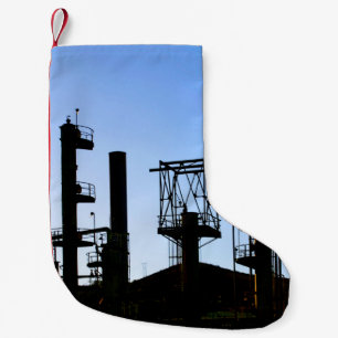 Calcetín Navideño Pequeño Refinería de petróleo