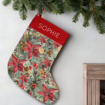 Regalo de Navidad de poinsettia personalizada para