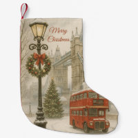 Regalo de Navidad Feliz en Londres Tarjeta Postal