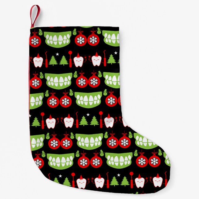 Calcetín Navideño Pequeño Regalos para médicas dentales navideños (Anverso)