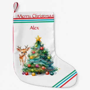 CALCETÍN NAVIDEÑO PEQUEÑO REINDEER/CHRISTMAS TREN STOCING