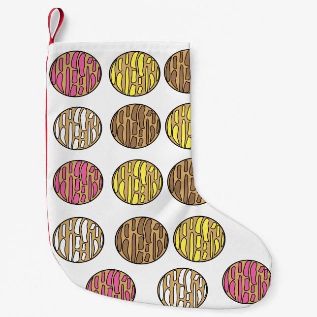 Calcetín Navideño Pequeño Repoblación de concha (Anverso)