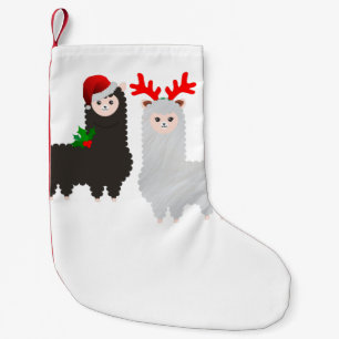 Calcetín Navideño Pequeño Repoblación de renos alpacas de navidades