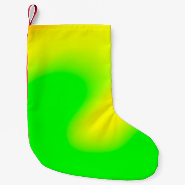 Calcetín Navideño Pequeño Resumen de fondo de nube suave arco iris en tonos  (Anverso)