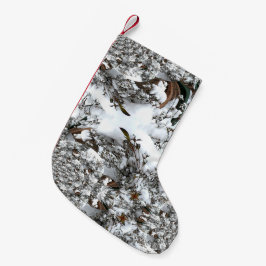 Calcetín Navideño Pequeño Resumen de nieve