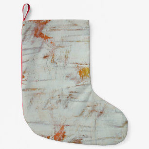 Calcetín Navideño Pequeño Resumen de pintura artística abstracta, arte, ante